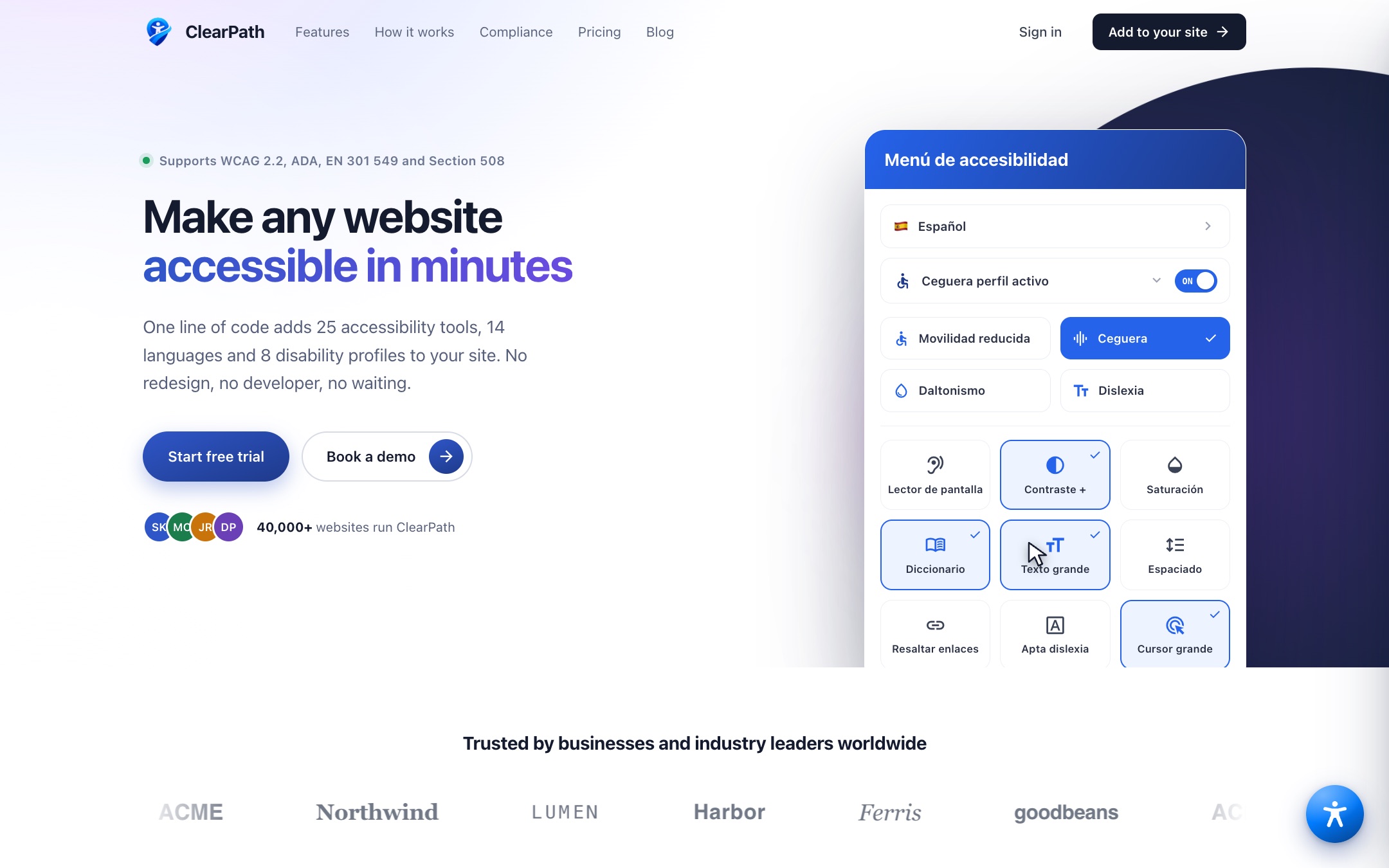 ClearPath: מערכת SaaS לנגישות אתרים